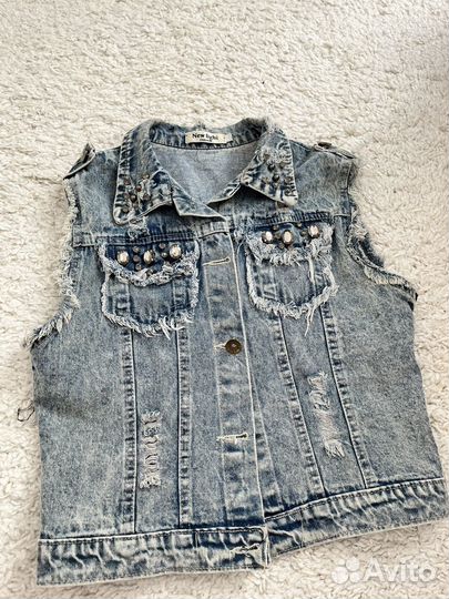 Жилетка джинсовая