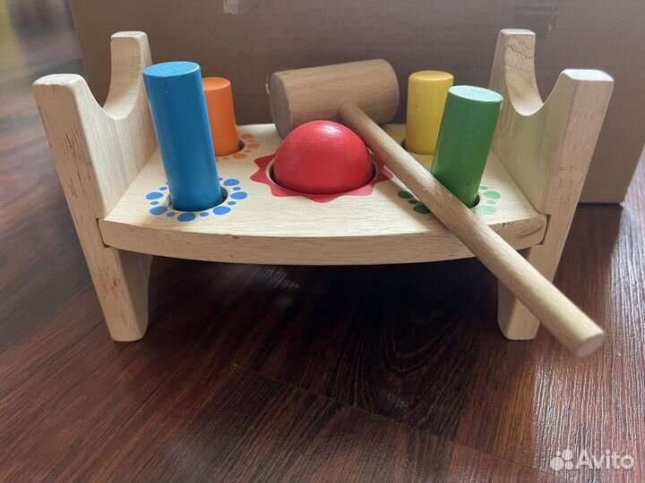 Деревяный сортер стучалка