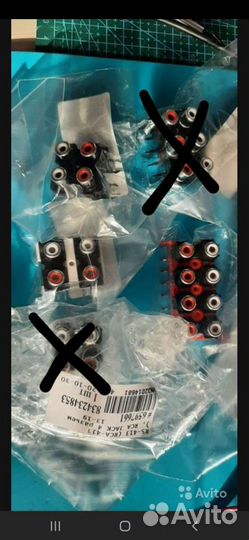 Разъем RS (RCA) под тюльпаны для усилителей