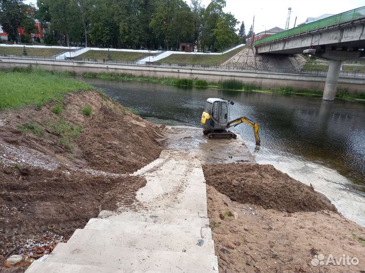 Услуги Аренда гусеничного миниэкскаватора