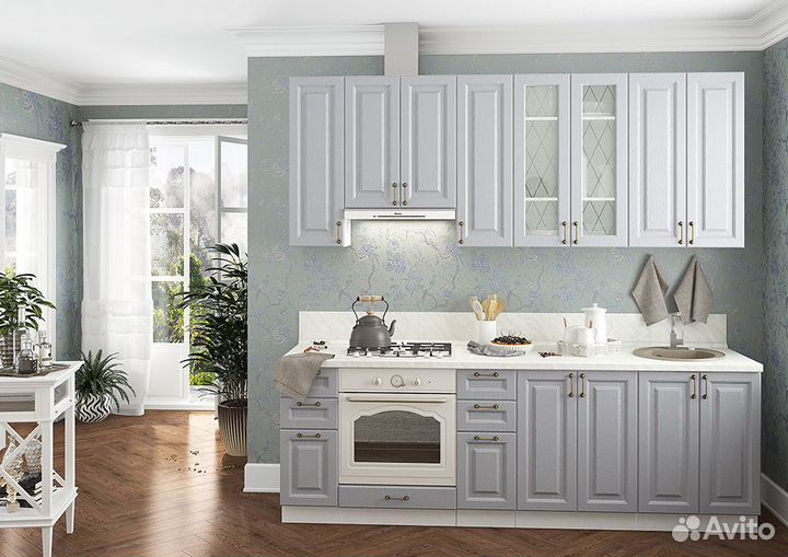 Кухня 2,4 м Дуб серый В наличии