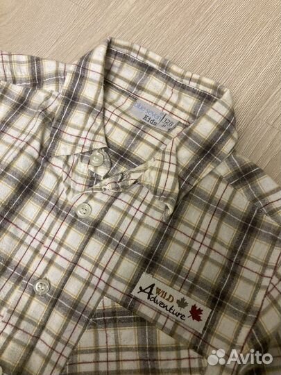 Рубашка для мальчика 128 размер хлопок