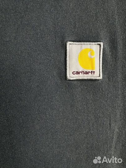 Свитшот Carhartt серый хлопковый