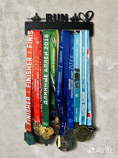 Медальница бег RUN Girl small