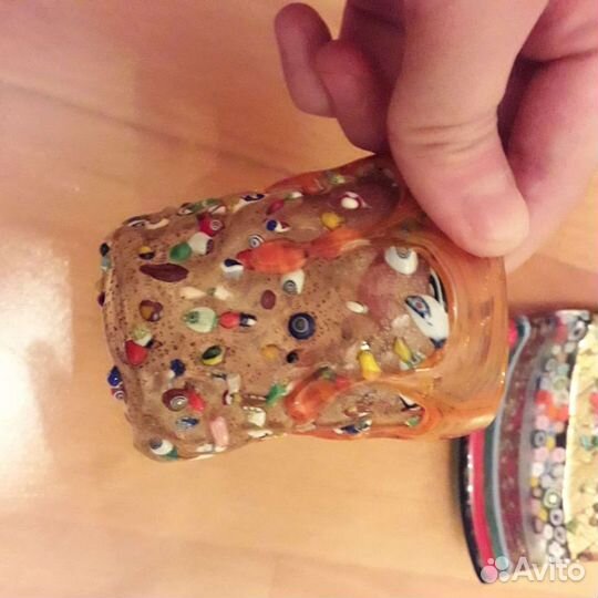 Стакан, тарелочка,венецианское стекло, Mirho glass