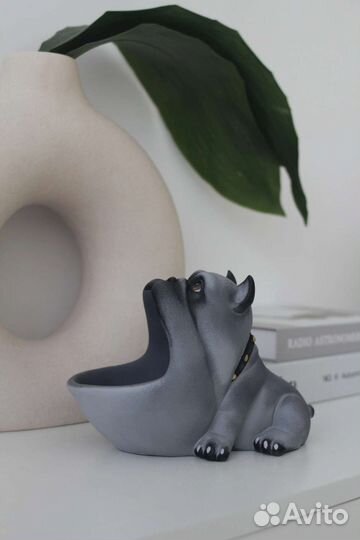 Статуэтка органайзер конфетница Бульдог