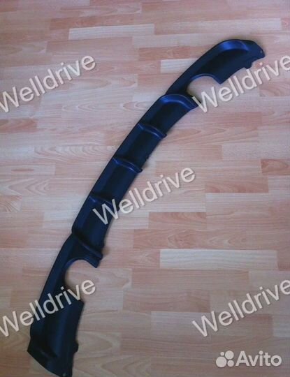 Задняя юбка BMW F30 черная матовая