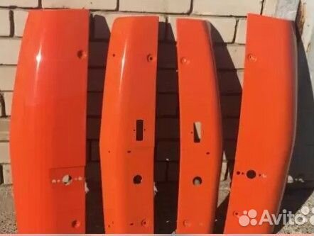 Обтекатель кабины камаз-евро правый оранжевый
