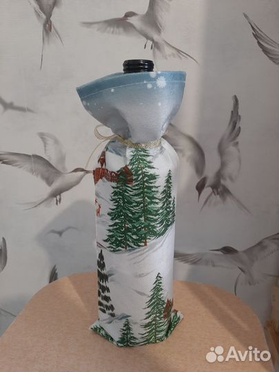 Подарочный пакет, чехол для бутылки