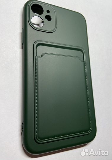 Чехол для iPhone 11 с кармашком под карту