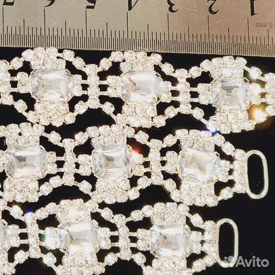 Коннекторы для одежды 4 шт со стразами