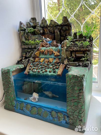 Акквариум водопад, ручная работа''