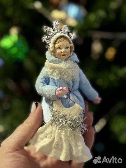 Ватные елочные игрушки