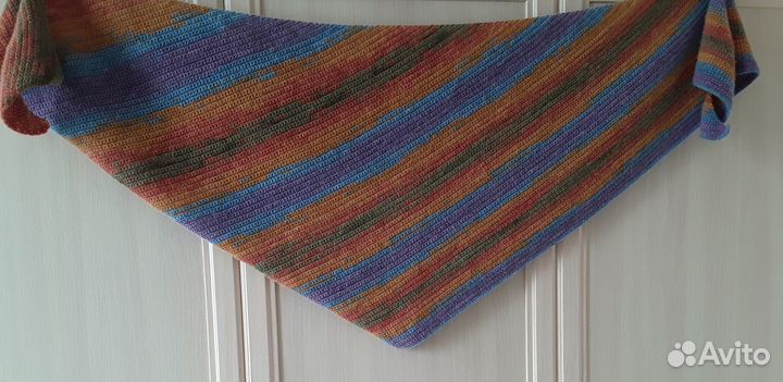 Шарф бактус вязаный ручная работа