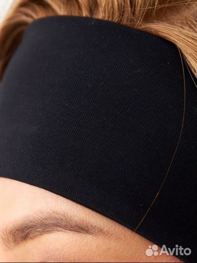 Повязка на голову женская черная
