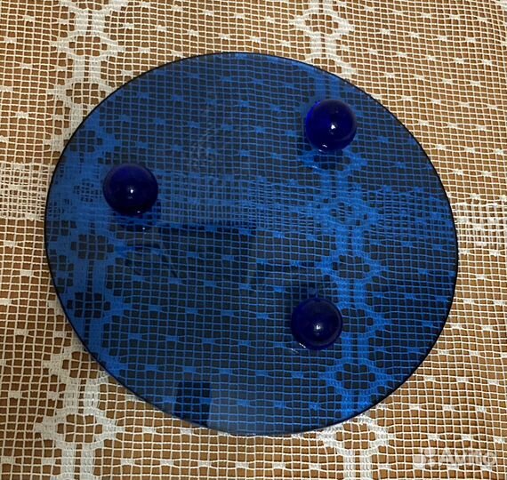 Посуда СССР / синее стекло