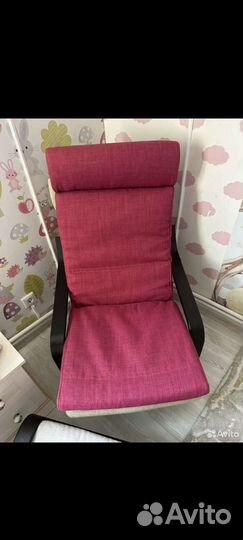 Подушка для кресла IKEA poeng, красная