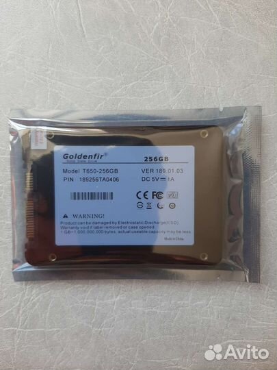 Новый SSD диск, 256 Гб