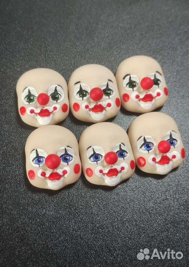 Личики лица для ватных игрушек