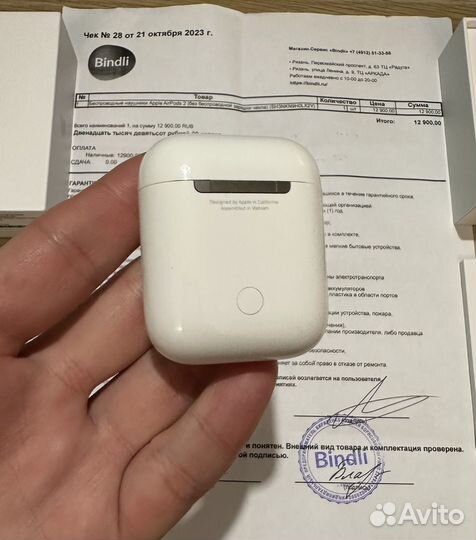 Наушники Apple AirPods 2 новые на гарантии