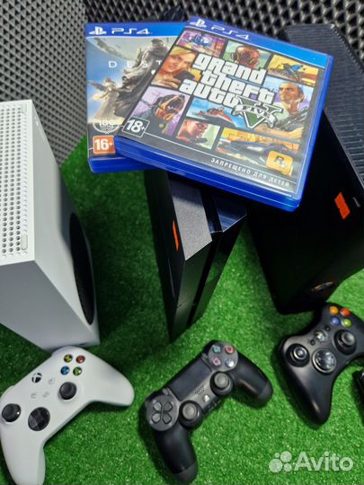 Sony PS4,Xbox 360S(прошитая),Xbox Series S 512Gb