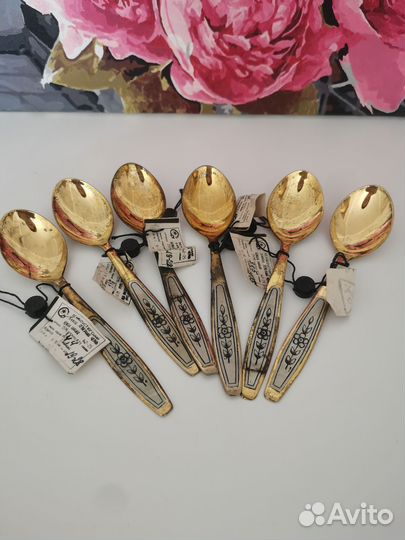 Набор столовых приборов СССР серебро 875 проба