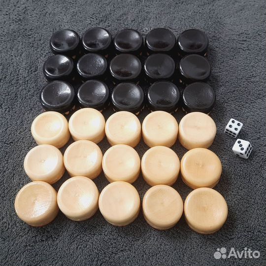 Фишки для нард ручной работы, диаметр 29-30 мм