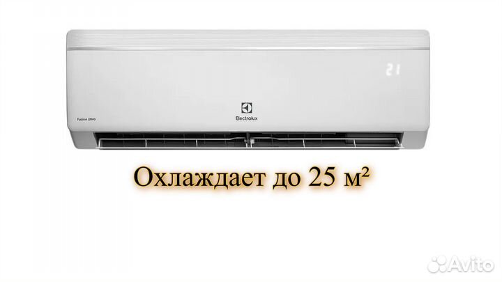 Сплит-система Electrolux Fusion Ultra 25 м² 5лет