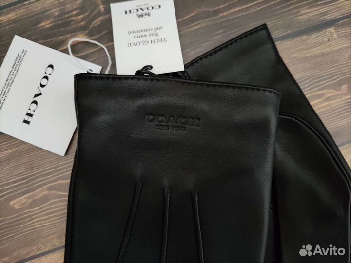 Coach New York новые кожаные перчатки M США оригин