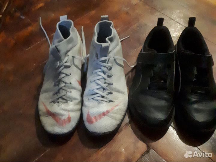 Бутсы меркуриал и кросовки пума