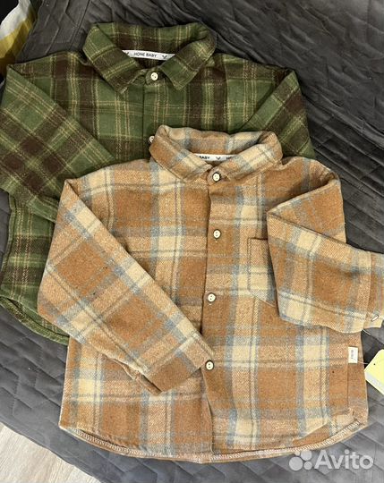 Рубашка в клетку детская 98 104