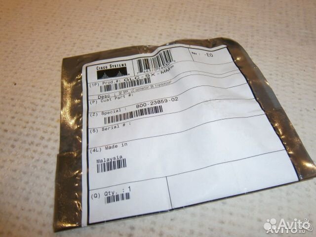 Оптический трансивер Cisco