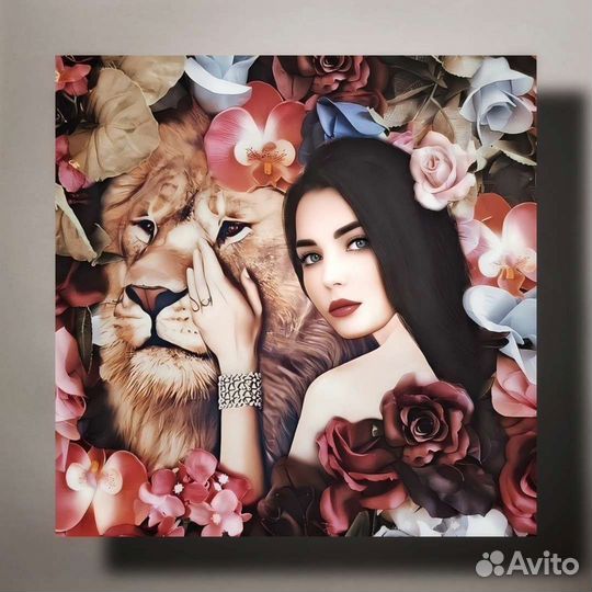 Портрет по фото/Печать на холсте/Дрим-Арт, Шаржи