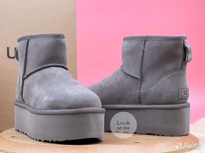Угги женские Ugg Classic Mini Platform Smoke
