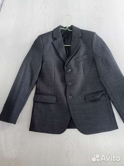 Пиджак тёмно-серый для первоклассника