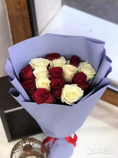 Букет цветов из розы, из альстромерии Самара