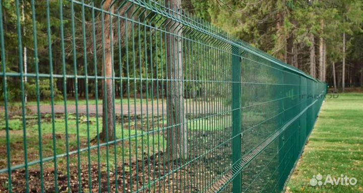 Забор из 3D сетки работа по договору качественно