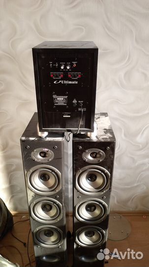 Колонки, сабвуфер, усилитель