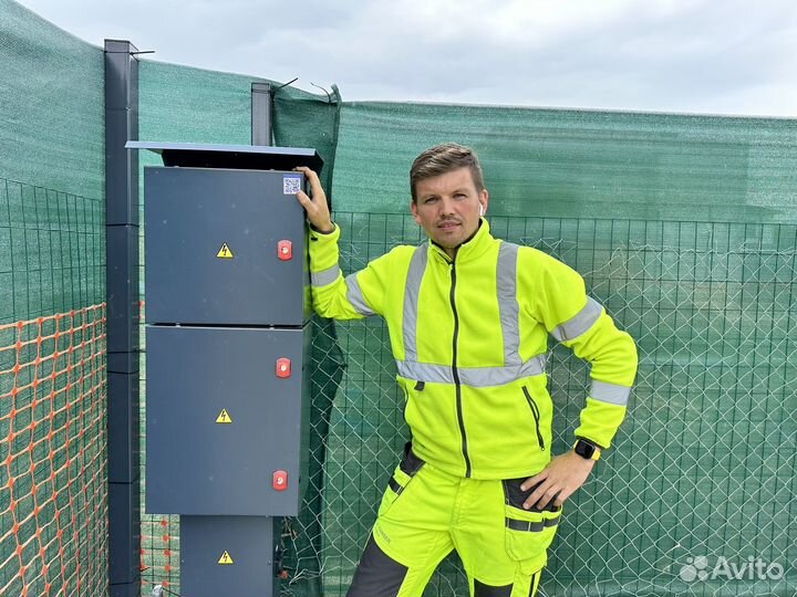 Трубостойка. Подключение электричества