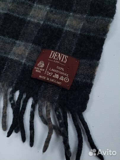 Шерстяной шарф Dents made in England