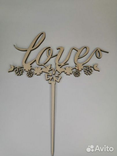 Топперы для торта и цветов