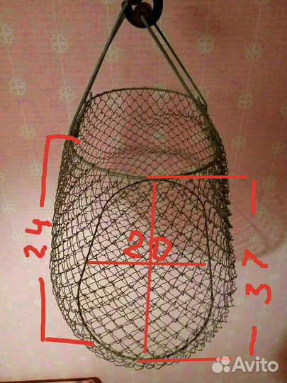 Складная металлическая сетка для рыбалки37/20 СССР