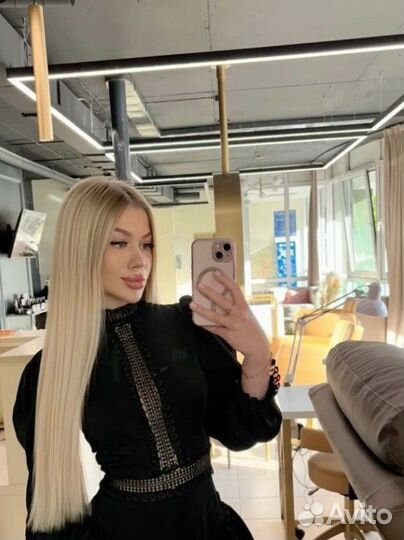 Детские волосы 65 см блонд