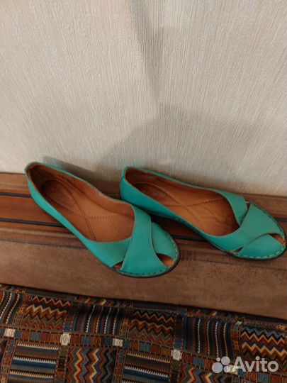 Балетки, кожа р38 на р37