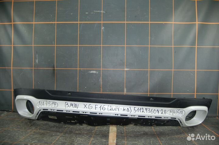 Спойлер заднего бампера - BMW X6 F16