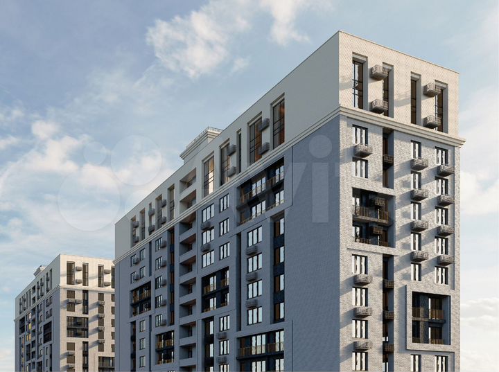 2-к. квартира, 55,3 м², 9/16 эт.