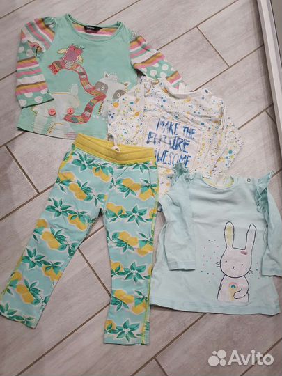 Пакет вещей девочки 86 H&M Kiabi Кроссовки 22