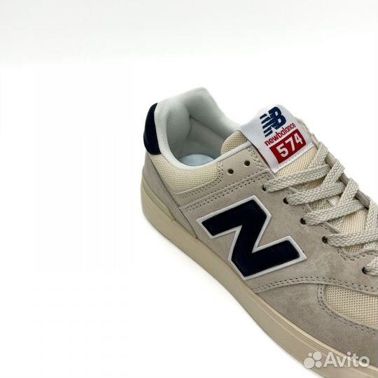 Кеды New balance am574 молочные