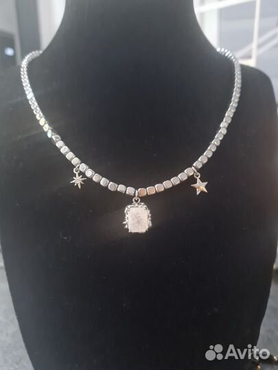 Колье чокер из натуральных камней