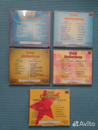 Paul McCartney 5 cd лицензия CDM